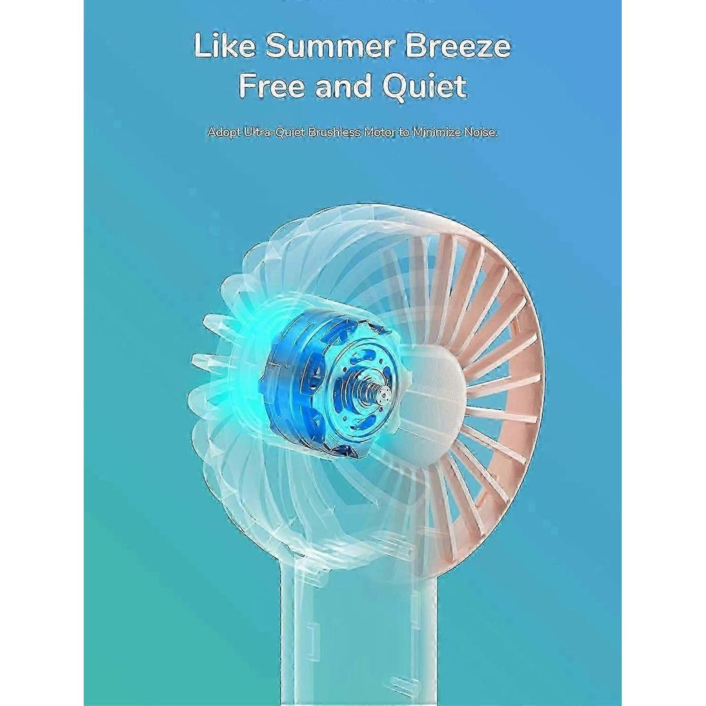 Mini Portable Battery Operated Fan with 2000mAh Battery,USB Powered,3 Speeds,Rechargeable-Pink SZRH