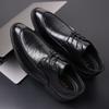 Autumn Men's Shoes Spring Business Formal Dress Leather Shoes Men's Single Shoes Men's Men's Genuine Leather British Style Groom Wedding Shoes