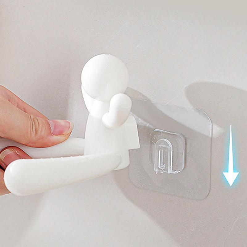 Creative Wall Shelf Organizer Portable Space Saving Key Storage Rack Cartoon Hair Accessories Hooks Bedroom