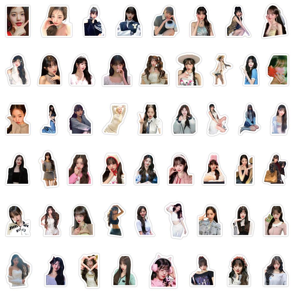 100 Sheets Jang Won-young Celebrity Graffiti Stickers for DIY Decor, Scooters, and Water Bottles