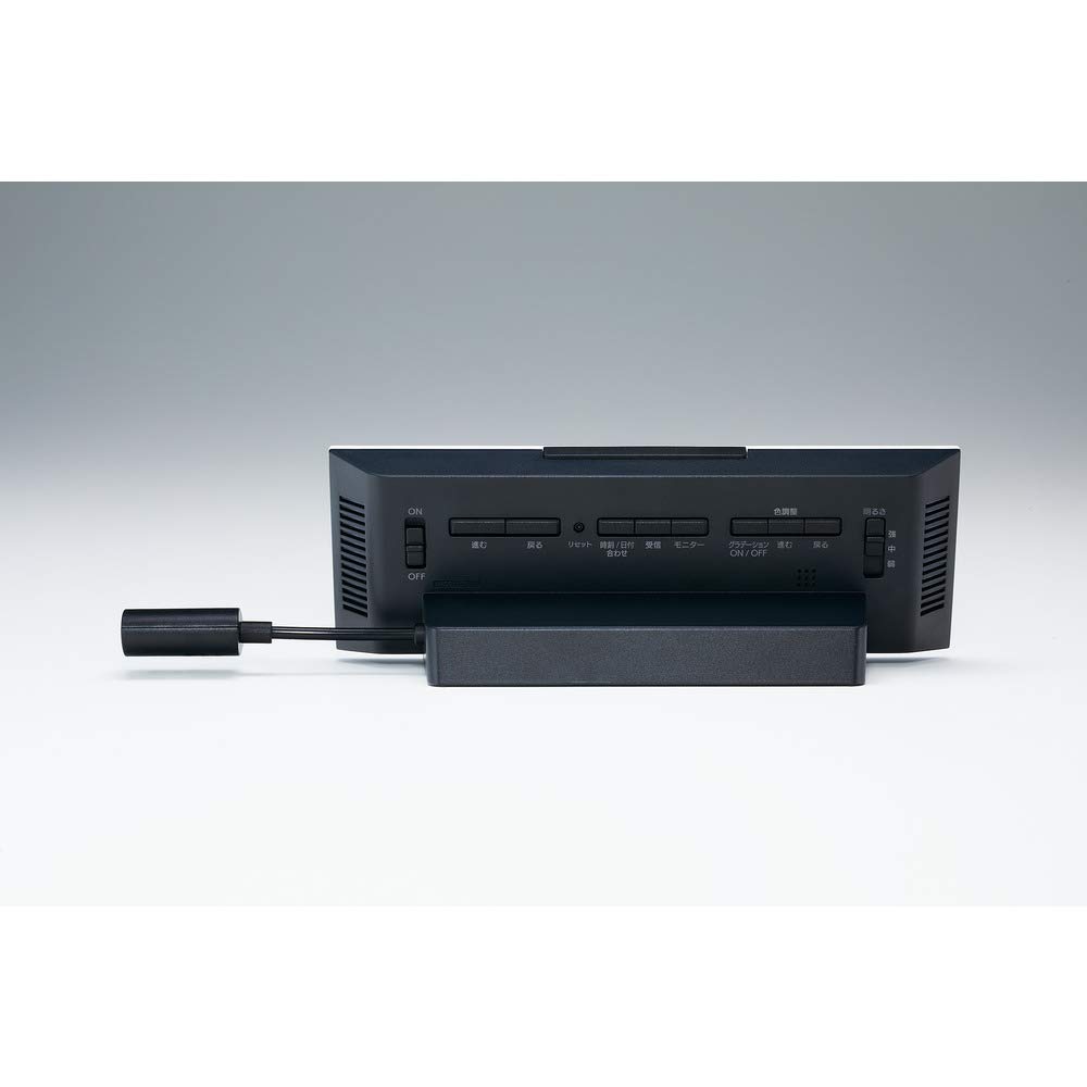 Seiko Uhr Tischuhr Wecker Radio Digital AC Farb-LCD Serie C3 Weiß Gehäuse xx cm DL307W Größe 6,3 17,4 4,6