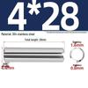 304 Stainless Steel Slotted Spring Pin, Cylindrical Shaft Pin, Locating and Hollow Pin (M5-M12)