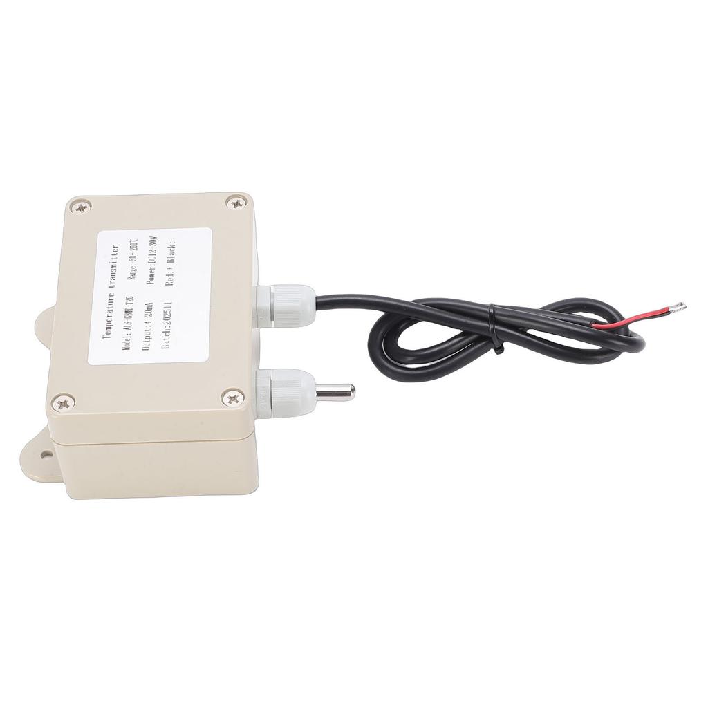 Wall Mount Temperature Sensor 4 20mA Analog Temperature Transmitter for Industrial Agricultural Greenhouse 50 Celsius