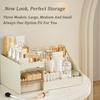 1PC Clear Cosmetic Organizer with Drawer Countertop Storage for Cosmetics Lotion Lipstick Ideal for Dressers Bathrooms
