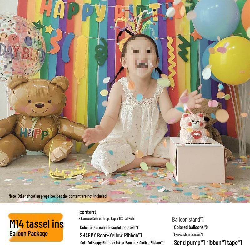 Erster Geburtstag Ballon Dekorationsset für Jungen und Mädchen