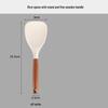 ZISIZ Upright Rice Spoon with Wooden Handle