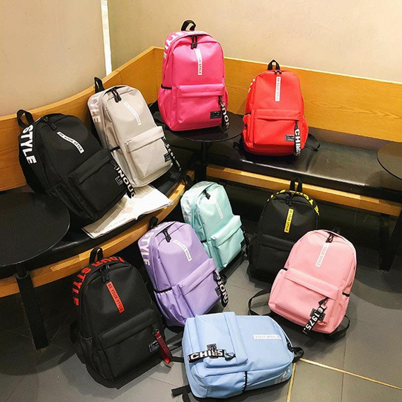 Studentský batoh Oxford Schoolbag Lehký Velkokapacitní měkký ramenní popruh Módní potisk Multifunkční batohy