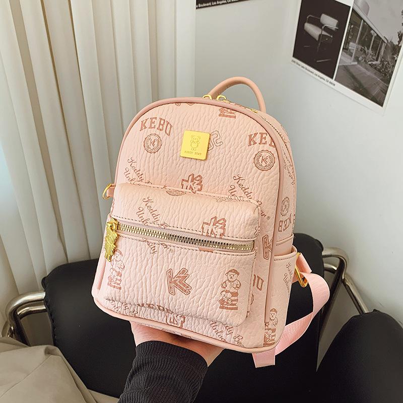 Retro Small Bag Women's Casual Fashion Niche Design Backpack Casual Lightweight Travel Small Backpack