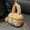 Autumn And Winter Plush Niche Design Sense Bag  New Women Solid Color Popular Chain Crossbody Pack Fashion Simple Furry Bags