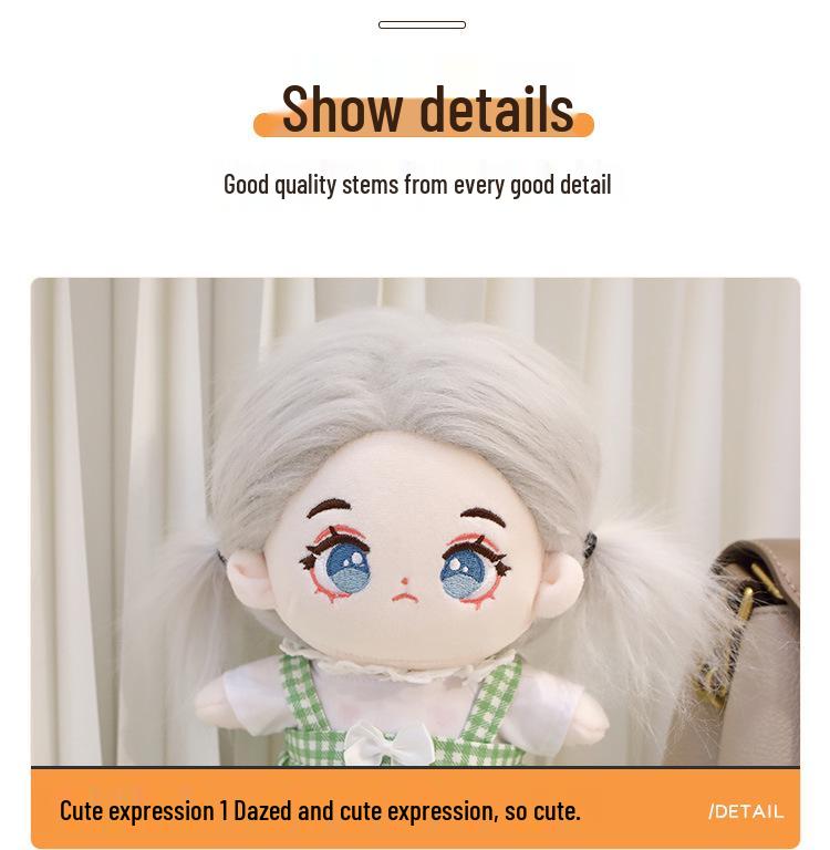 Cute Star Doll Plush Toy: Dressed-Up Cotton Doll Figurine