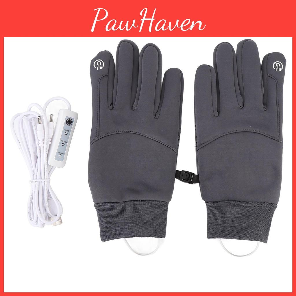 Heated Usb Electric Gloves Touchscreen Electric Hand Warmer Gloves Windproof Breathable Water