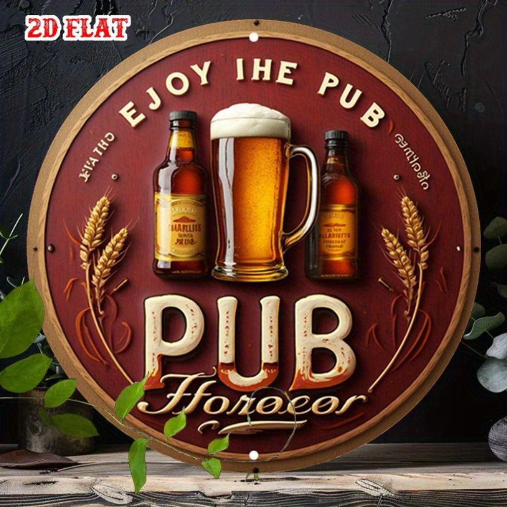 Metal Tin Sign Retro Art 20x20cm Home Wall Decor