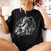 Dragon Drinking Tea Shirt and Kids Tshirt, Fantasy Graphic Tee, Dragon Lover Gift