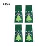 4 Pieces/Set Christmas Tree Dinnerware Holder Bag Cutlery Storage Pouch Decoration Organizer Fork Spoon Festival Party