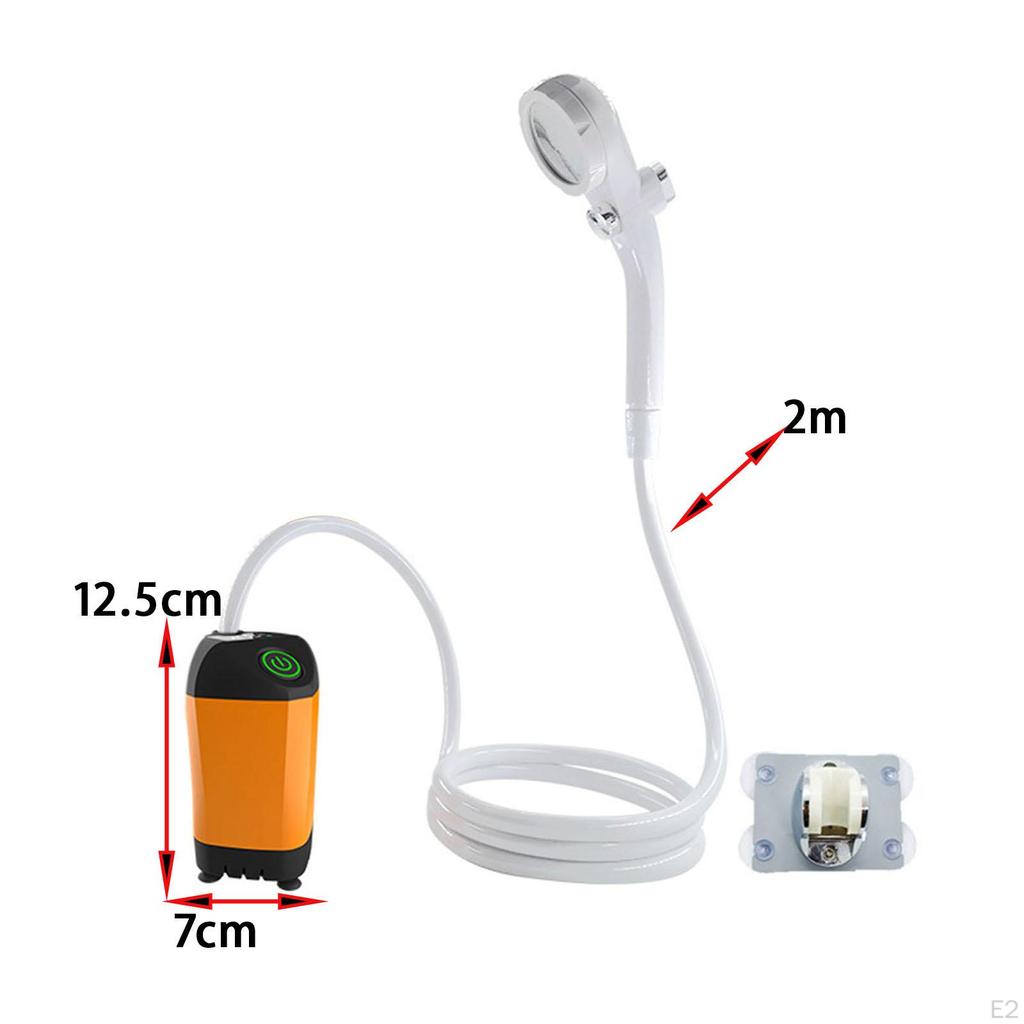 Portable Shower with Hose, Electric Outdoor Handheld Versatile Digital Display for Pet