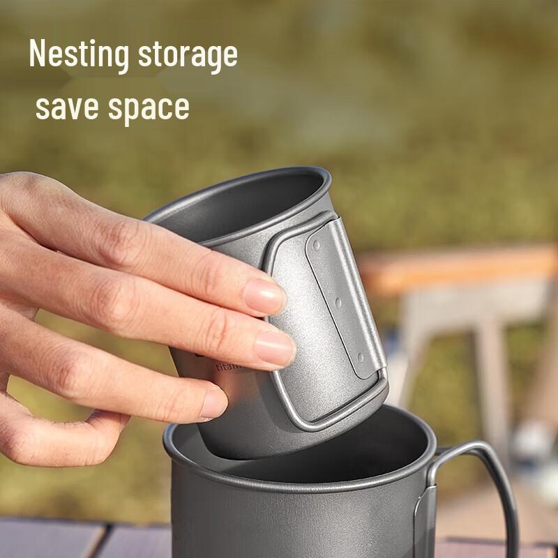 Mobi Garden 450ml Titanium Camping Cup