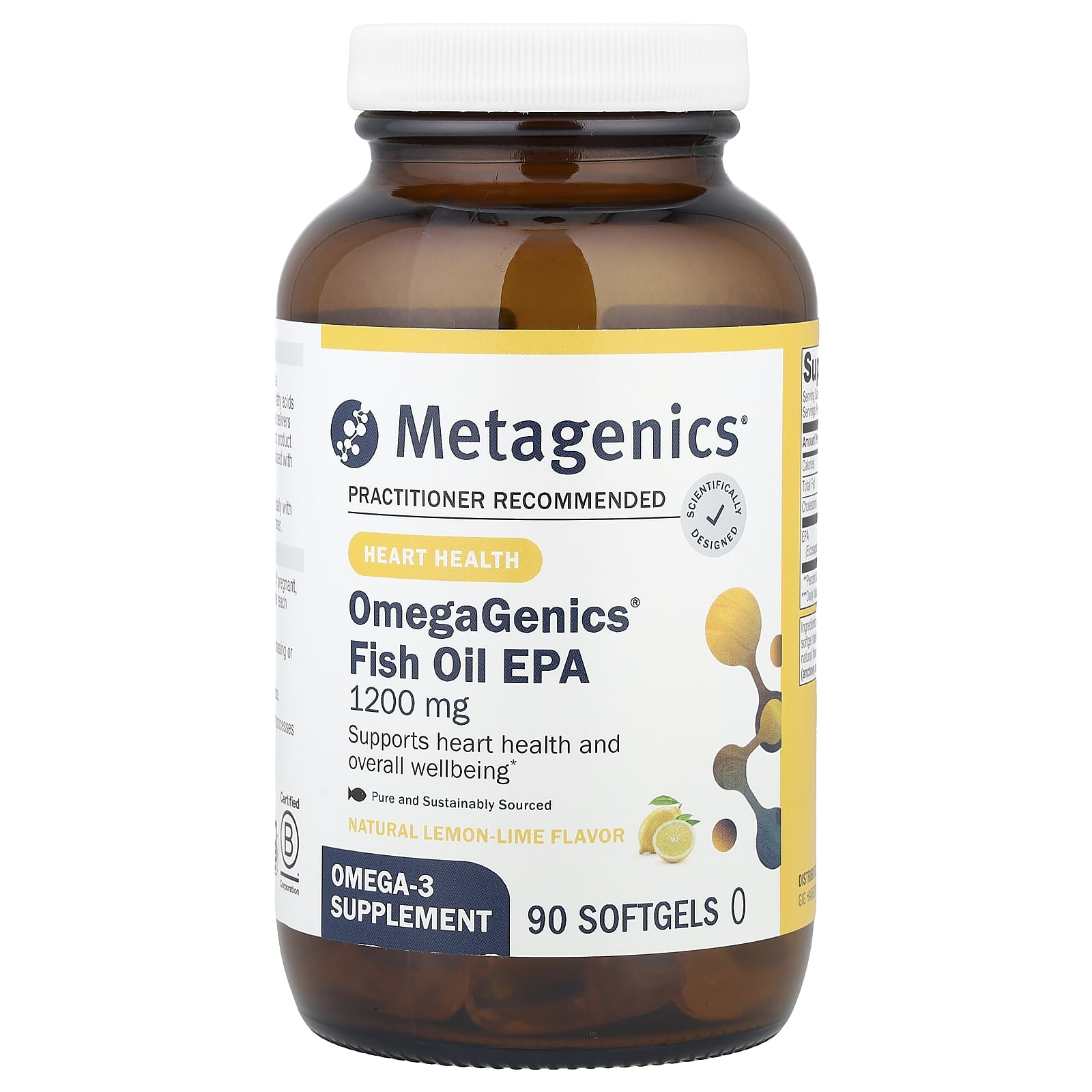 

Omegagenics Epa 1200, Natural Lemon Lime, 90 Softgels
