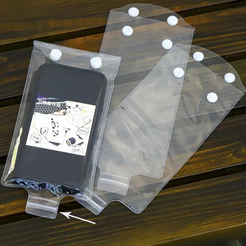 Motorcycle Phone Holder Bag Handlebar Waterproof Clear Phone Pouch Phone Rain Cover for Takeaway Rider