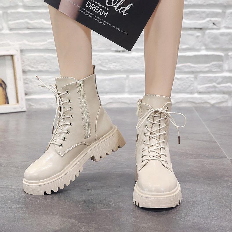 women leather low heel daily boots
