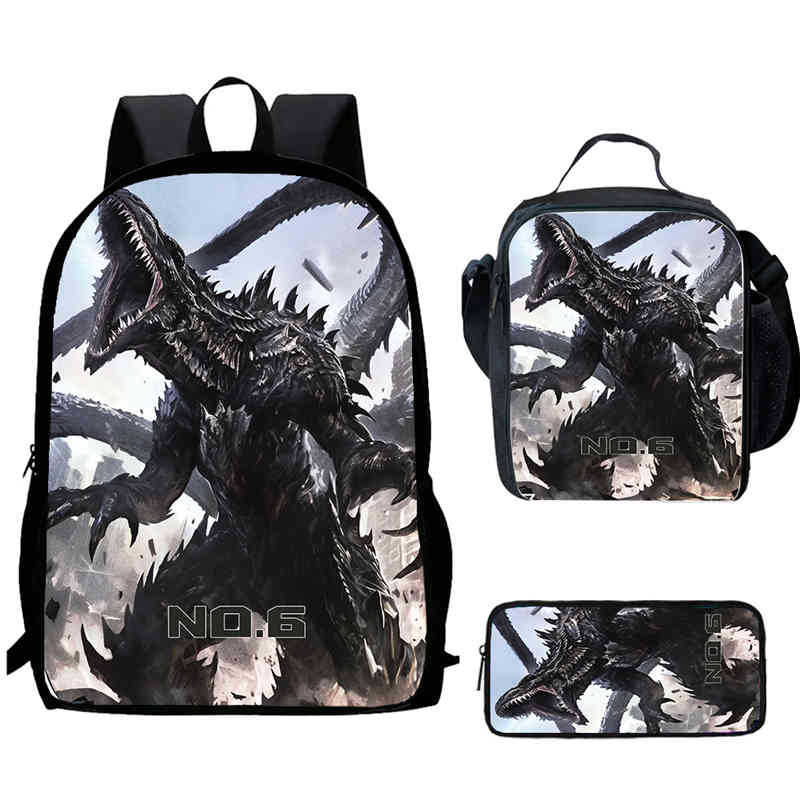 Monster No. 8 Schoolbag Multi-Functional Cross-Border Backpack