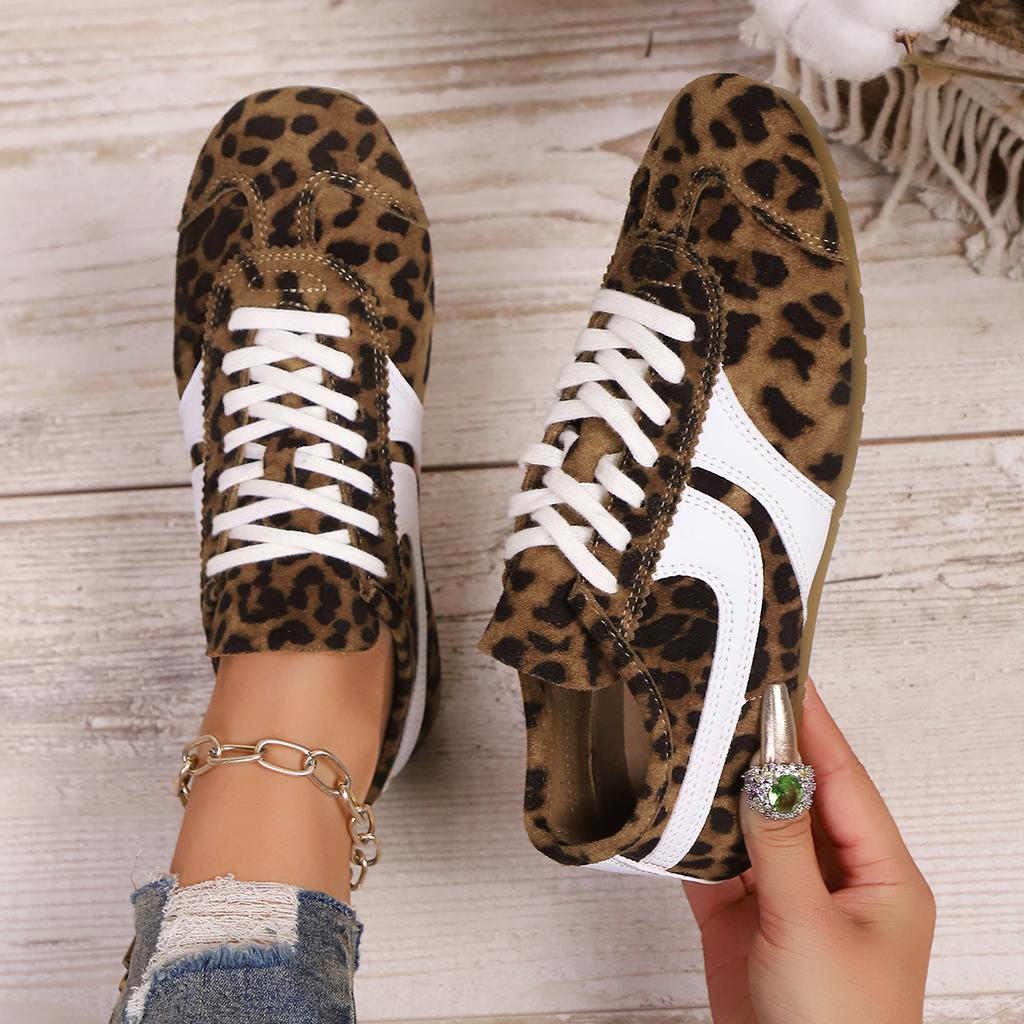 Móda 2025 Nové Dámské Tenisky Semišové Retro Německé Tréninkové Boty Módní Ploché Ležérní Boty Pohodlná Kulatá Špička Šněrovací Studentské Boty