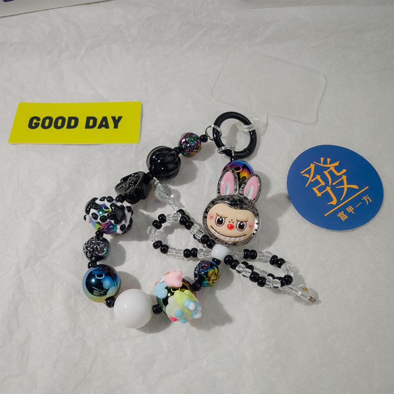 

Бисерный шнурок для мобильного телефона Регулируемый универсальный чехол для мобильного телефона Цепочка против потери Милый короткий ремешок на запястье для мобильного телефона