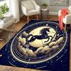 1pc Sagittarius Constellation Print Design Area Rug - Soft, Anti-Slip, and Durable Gaming Room Decor for Bedroom