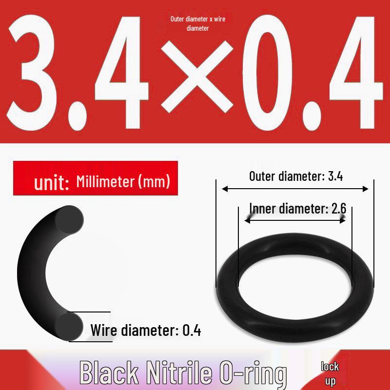 Durable Nitrile Rubber O-Ring, Wire Diameters 0.4-0.8mm, Waterproof & Wear-resistant Sealing Ring