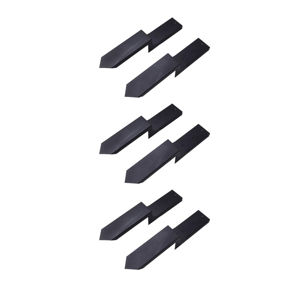 6 PCS Fence Post Repair Kit H Shaped Cold Rolled Steel Wooden Fence Post Repair for Repairing