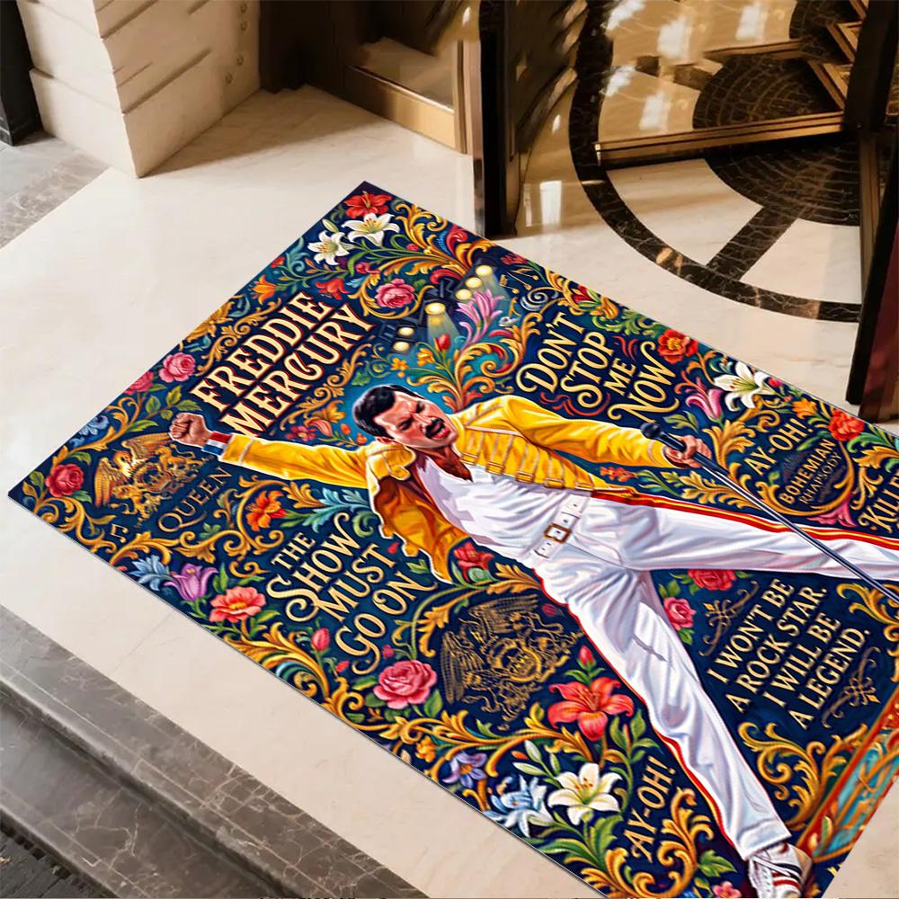 Elvis Presley: Music Legend Floor Mat Perfect for Dormitory Game Room Living Rooms Playrooms Antislip Carpet Decorate Offices Wedding Party Gift