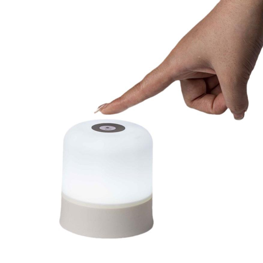 16 Colors LED Touch Bedside Night Light Rechargeable Dimmable Atmosphere Lamp with Remote Portable Decor Light for Bedroom
