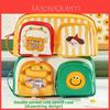 Cute Double Pocket Cartoon Pen Case With Removable Dividers For Students And Office Use