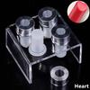 Stampo in Silicone per Rossetto a 4 Cavità Fai da Te Stampo per Balsamo Labbra Stampo Cosmetico Porta Rossetto Strumento per Artigianato Fai da Te Stampo Fatto a Mano