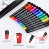 Fine Tip Magnetic Dry Erase Markers 12 Count Colorful Fine Point 2mm Whiteboard Markers with Erasers Cap for School Office