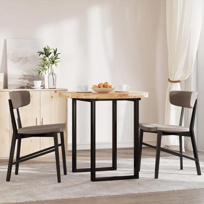 VidaXL Dessus de table rond Ø80x4 cm bois massif d'acacia, dessus de table de rechange, dessus de table rond, dessus de 4008692