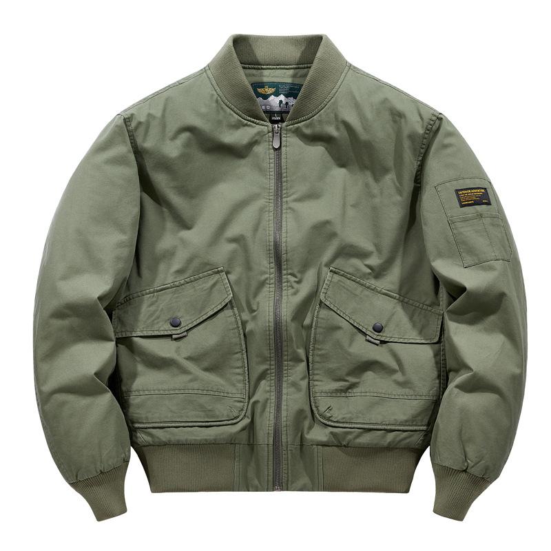 

Зимняя новая куртка с воротником-бейсболкой, мужская куртка из чистого хлопка, красивая утолщенная куртка-бомбер из хлопка, мужская куртка 4XL