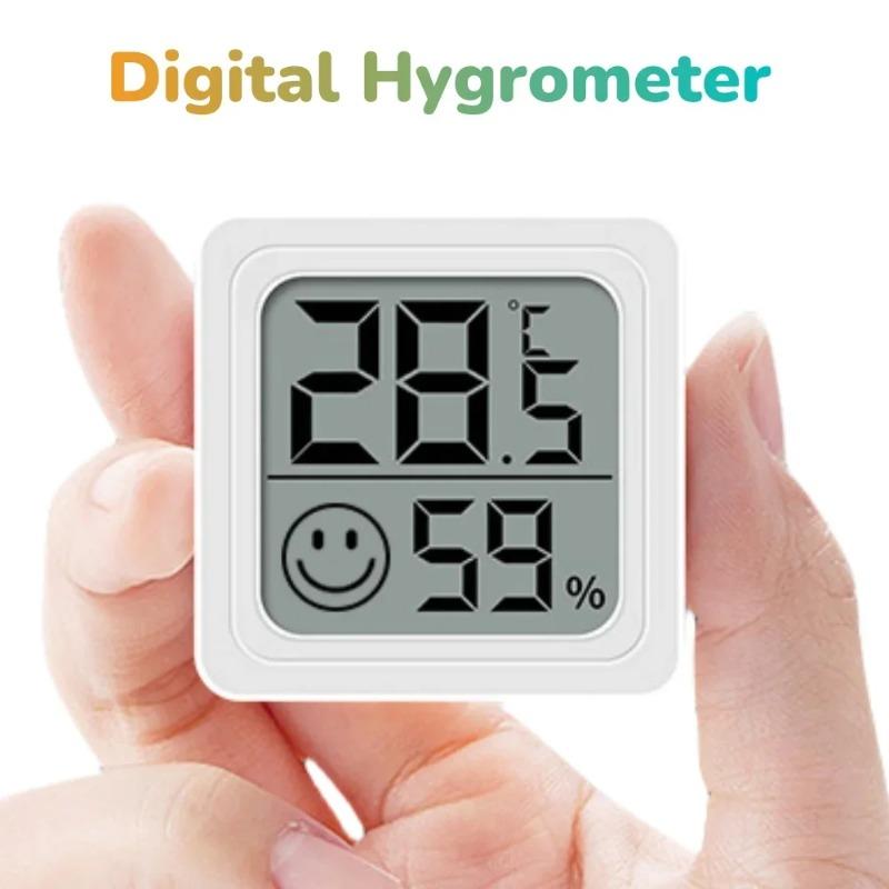 Mini Cyfrowy Higrometr Termometr Wewnętrzny Miernik Wilgotności z Monitorem Temperatury i Wilgotności do Pokoju Dziecka Piwnicy Szklarni