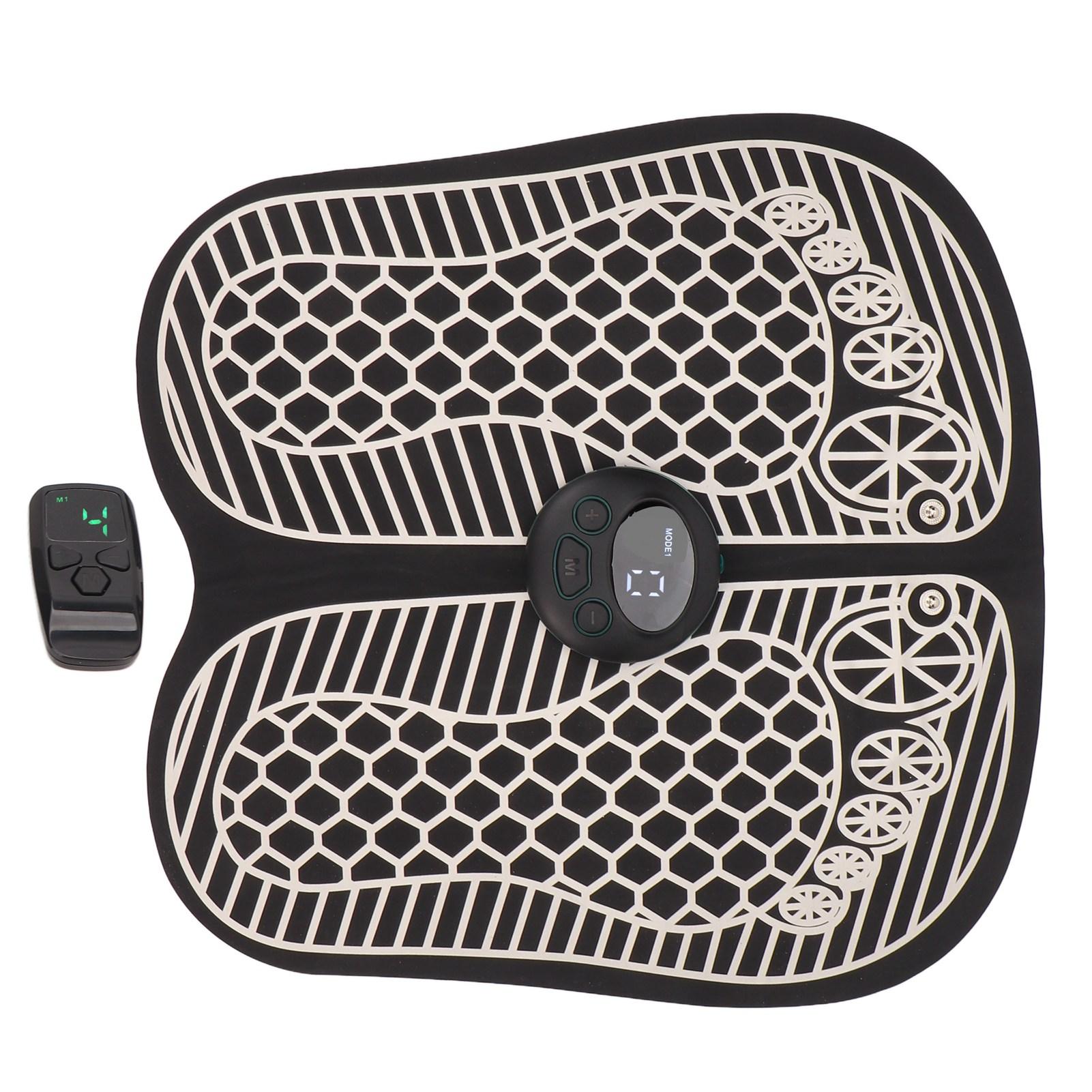 

Heated Foot Massage Pad USB Folding LCD Screen 8 Modes 19 Gear Remote Control Portable Foot