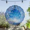 Vibrant 10 Inch Metal Wind Spinner for Garden Patio Balcony Yard Decor 360 Degree Rotating Hooks All Season Outdoor Hanging Art No Battery Needed