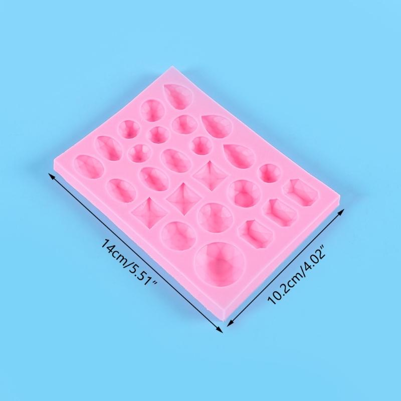 Geometric Gem- Green Bean Cake Chocolate Cake Fondant Mold Diy Baking Manual Mold Food Grade Silicone Fondant Mould