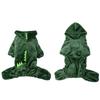 Pet Clothes for Cats and Dogs: Warm Coral Fleece Tiger & Dinosaur Costumes for Autumn and Winter