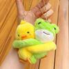 Originality Monke Penguin Dog Sheep Cartoon Animal Hug Plush Keychain For Friend