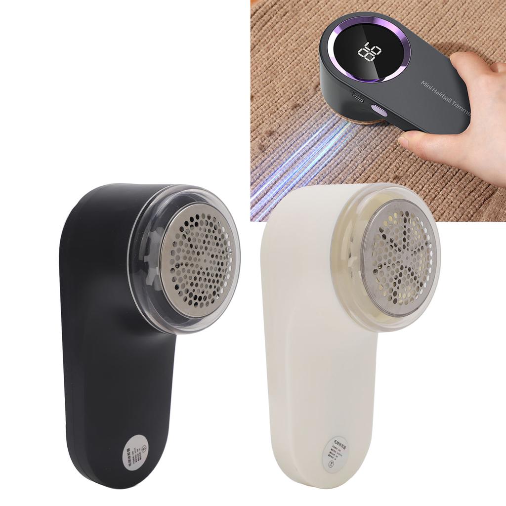 Electric Lint Remover Rechargeable Fabric Trimmer with Digital Display for Removing Fuzz for Clothes