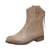 New Medium Knight Boots Women's Autumn and Winter Square and Low Boots-4omns Boots
