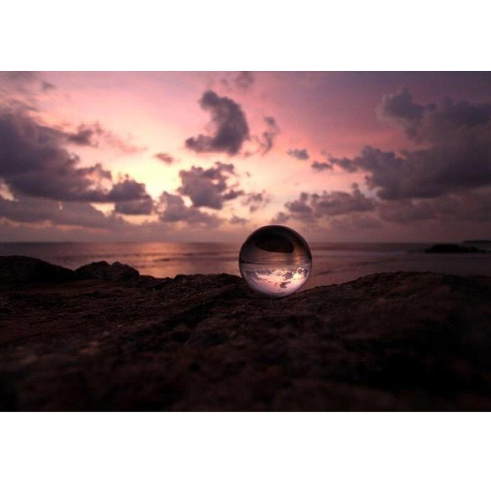 60mm Clear Glass Crystal Ball Healing Sphere Photography Props Gifts New Artificial Crystal Balls For Home Wedding Decoration
