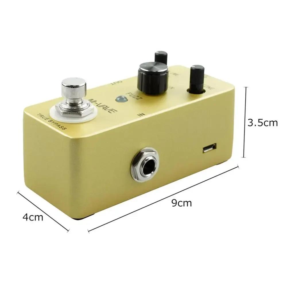 M-VAVE Vintage Fuzz Guitar Effect Pedal True Bypass Full Metal Shell Wah Guitar Effect Pedal Guitar Parts & Accessories