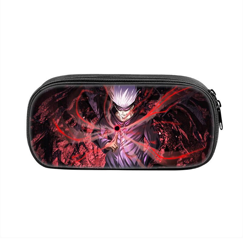 Jujutsu Kaisen Anime Character Print Student Single Layer Stationery Storage Bag For Students And Teenagers