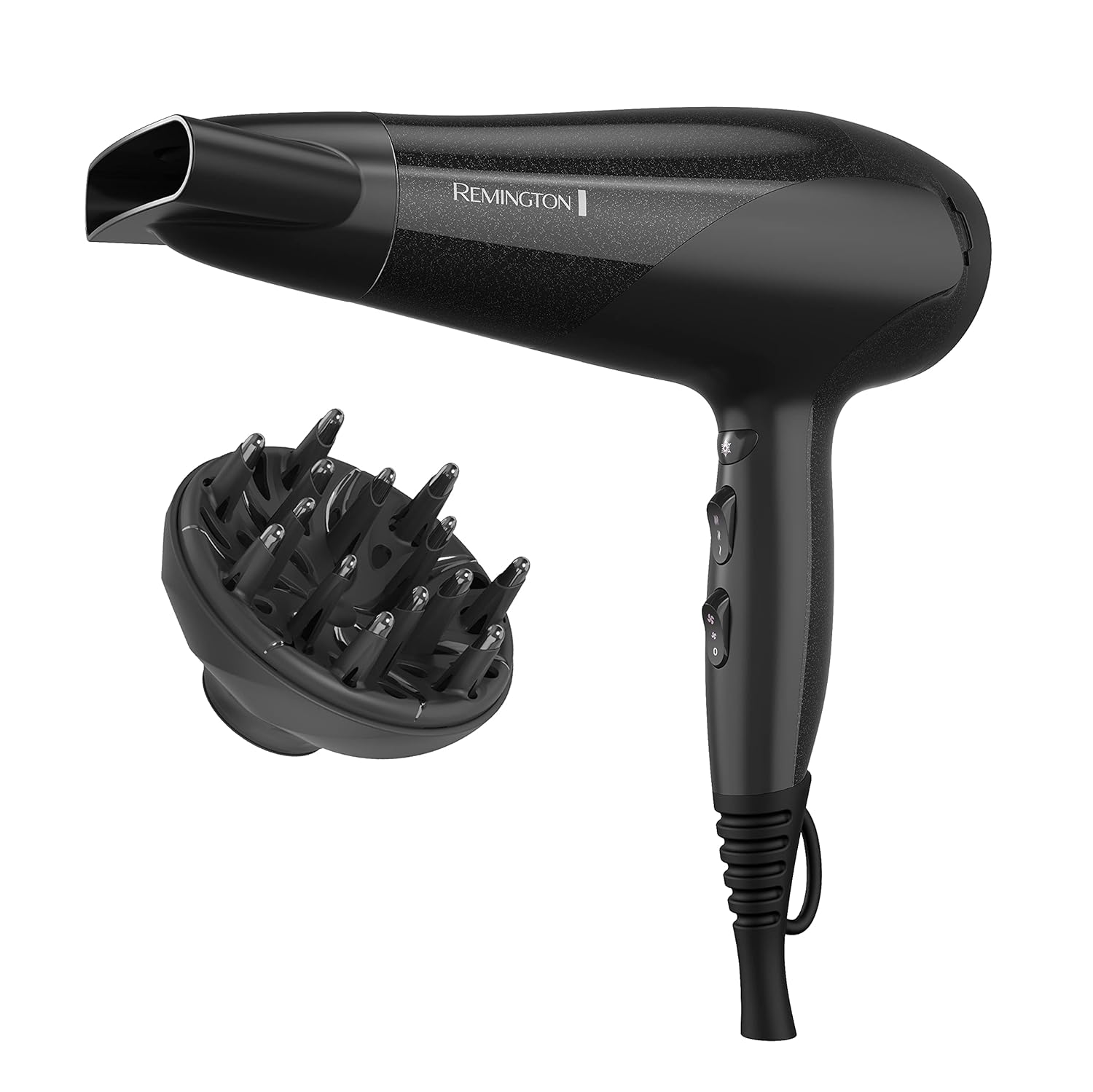 Damage Protection Hair Dryer with Ceramic Ionic Tourmaline Technology, Black,  3 Piece Set United States