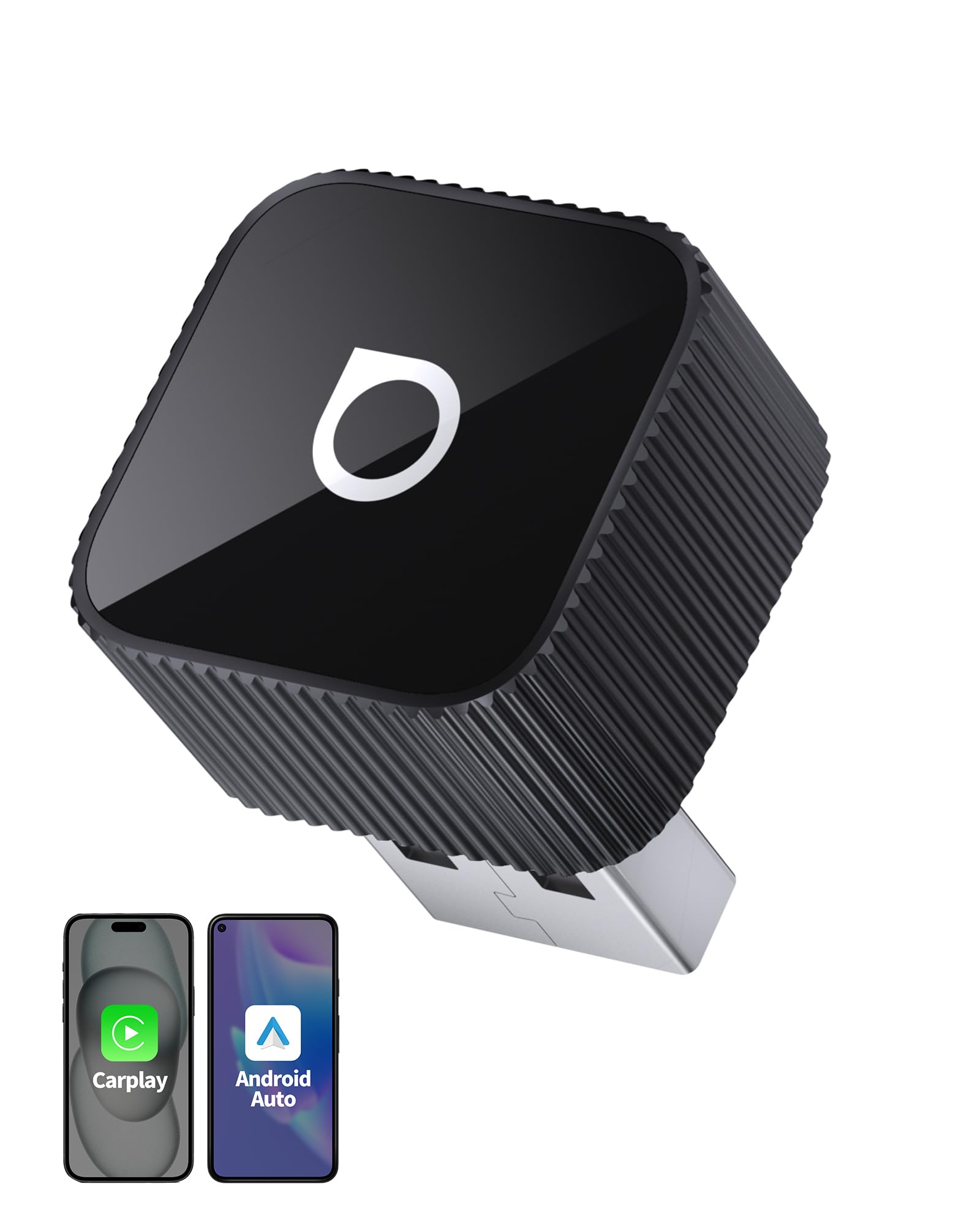 Официальный Ottocast Mini Slim Ottocast Беспроводной CarPlay и Android Auto для автомобиля Совместим с автомобилями, оснащенными оригинальным проводным CarPlay и Android