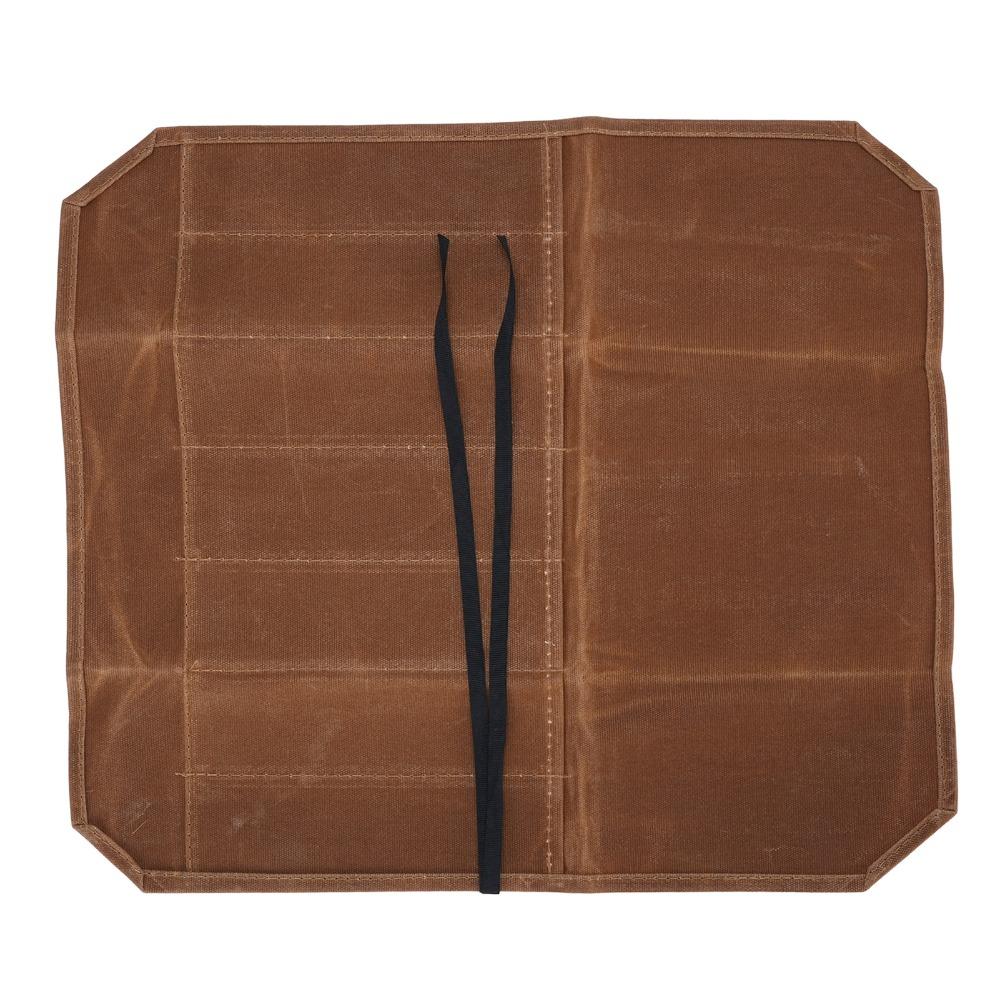 Waterproof Knife Roll Bag 7 Slots Knife Carrier Case Stylish Knife Storage Bag Outdoor Camping